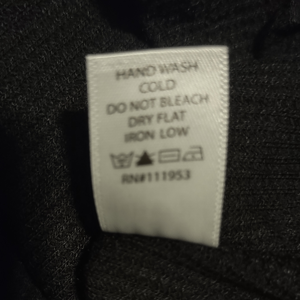 Ribbed 2 Piece Black Pajama Set Size Small - Picture 8 of 10